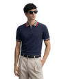 The Indian Garage Co Mens Slim Fit Half Sleeves Solid Polo T-Shirt