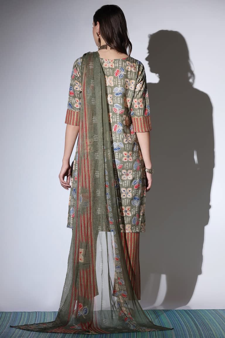 Om Sai Latest Creation Kurta For Women | Cotton Stitched Lace Detailing Floral Hand Block Print Straight Kurta For Ladies | Prin