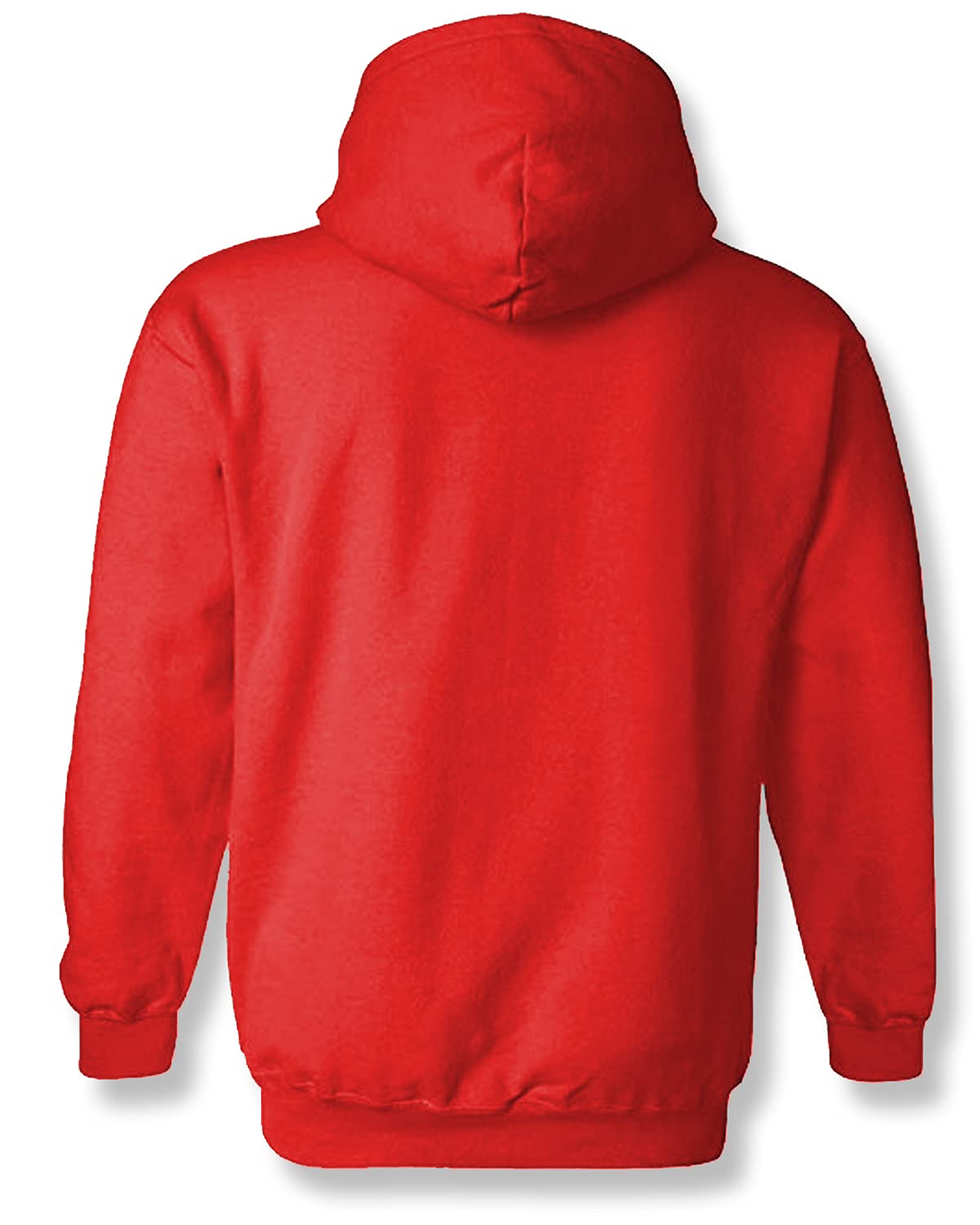 ADRO Men's Cotton Neck Hooded Sweatshirt (H21-M-NWW-RD_Red)