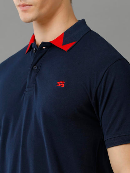 ADRO Premium Cotton Polo for Men (PN23-H-PLN-NB_Navy)