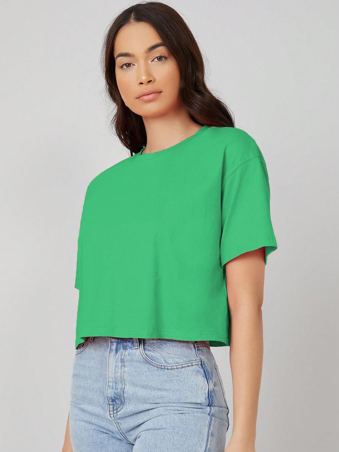 Kotty WomenS Solid Cotton Blend T-Shirt