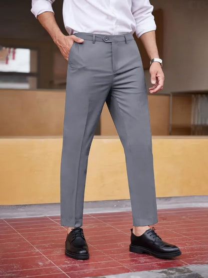 CB-COLEBROOK Mens Formal Pants Stretch Work Dress Pants 30/32/34/36/38 Quick Dry Lightweight Casual Comfy Trousers with Pockets