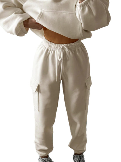 KOTTY Womens Co-Ords Solid Sweatshirt With Sweatpant