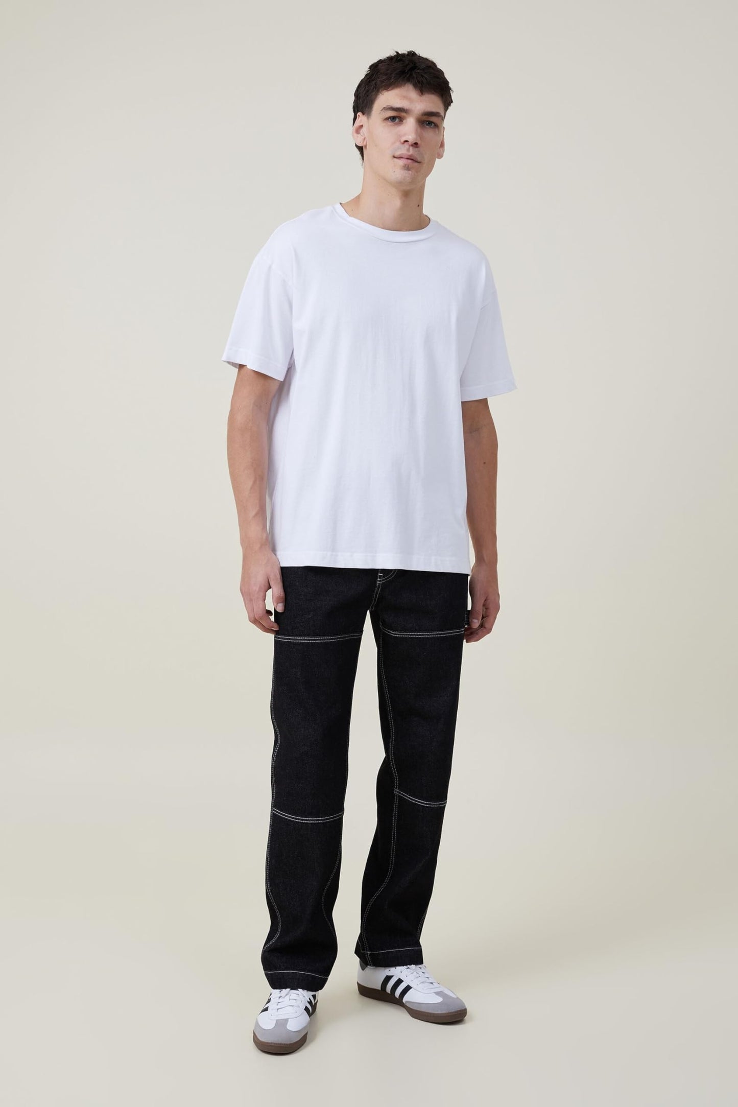 Kotty MenS Regular Mid Rise Black Jeans