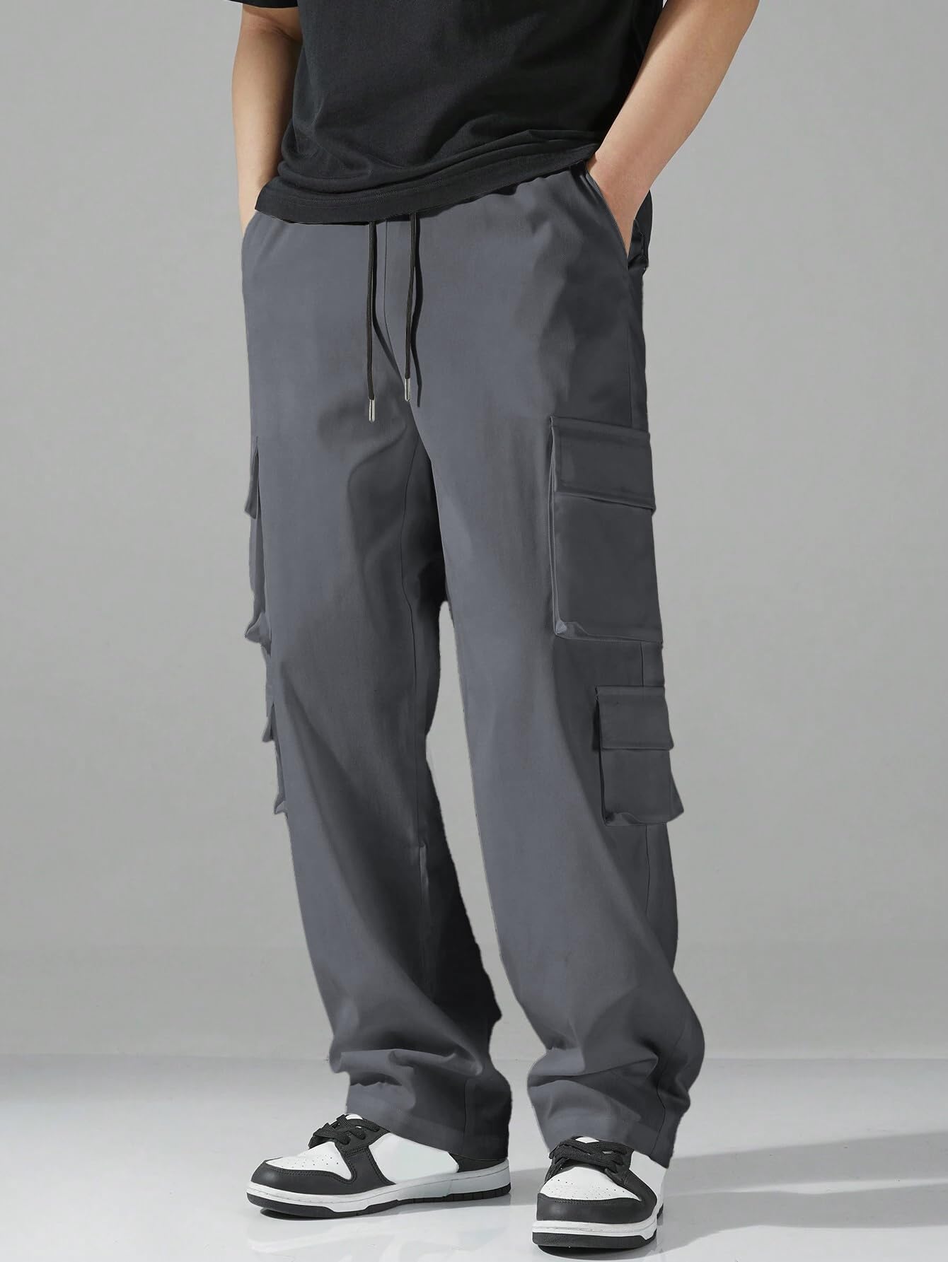 TAGAS Men Cargo Pants || Trousers Casual Pant || Cargo Pant || Pant || Track Pant for Man ||Men Cargo Pants Cotton||(MC-9) Grey