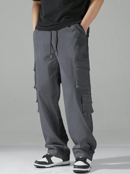 TAGAS Men Cargo Pants || Trousers Casual Pant || Cargo Pant || Pant || Track Pant for Man ||Men Cargo Pants Cotton||(MC-9) Grey