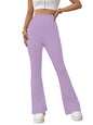 Shasmi Light Purple Womens Yoga Dress Pants Stretchy Work Slacks Business Casual Office Flare Bell-Bottom/Boot-Cut Elastic Wais