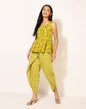 Fabindia Women's Cotton Regular Kurta Set (102464202_Lime