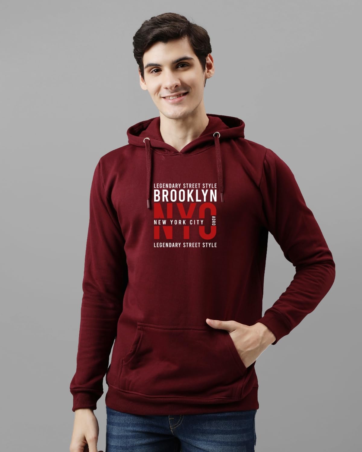 ADRO Hoodies for Men | Printed Hoodie for Men | Cotton Hoodie | Mens Hoodies | Sweatshirt for Men | Hooded Hoodie | H24-NYC