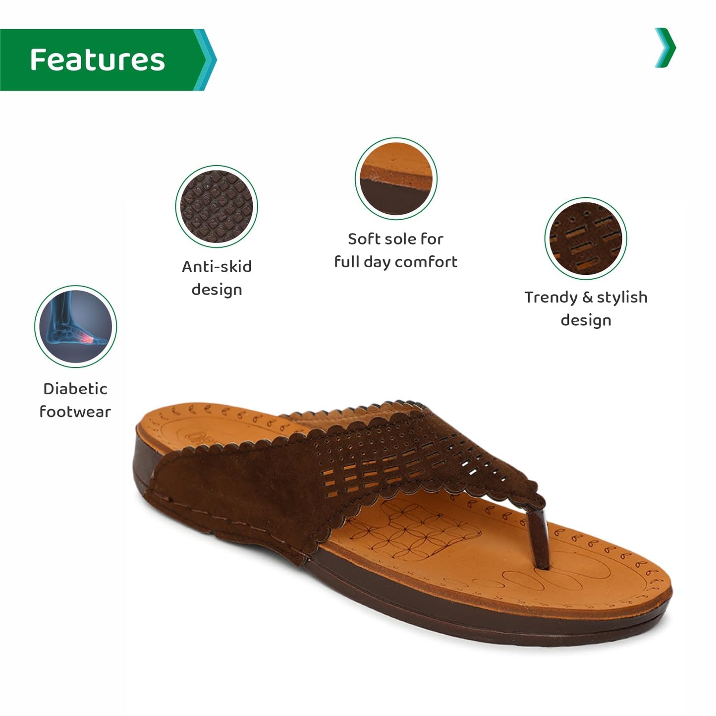 Ortho Joy Doctor Slipper For Women || Orthopedic Fashionable WomenS Slipper
