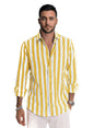 BE Active Mens Solid Regular Fit Shirt (RF0024_Yellow