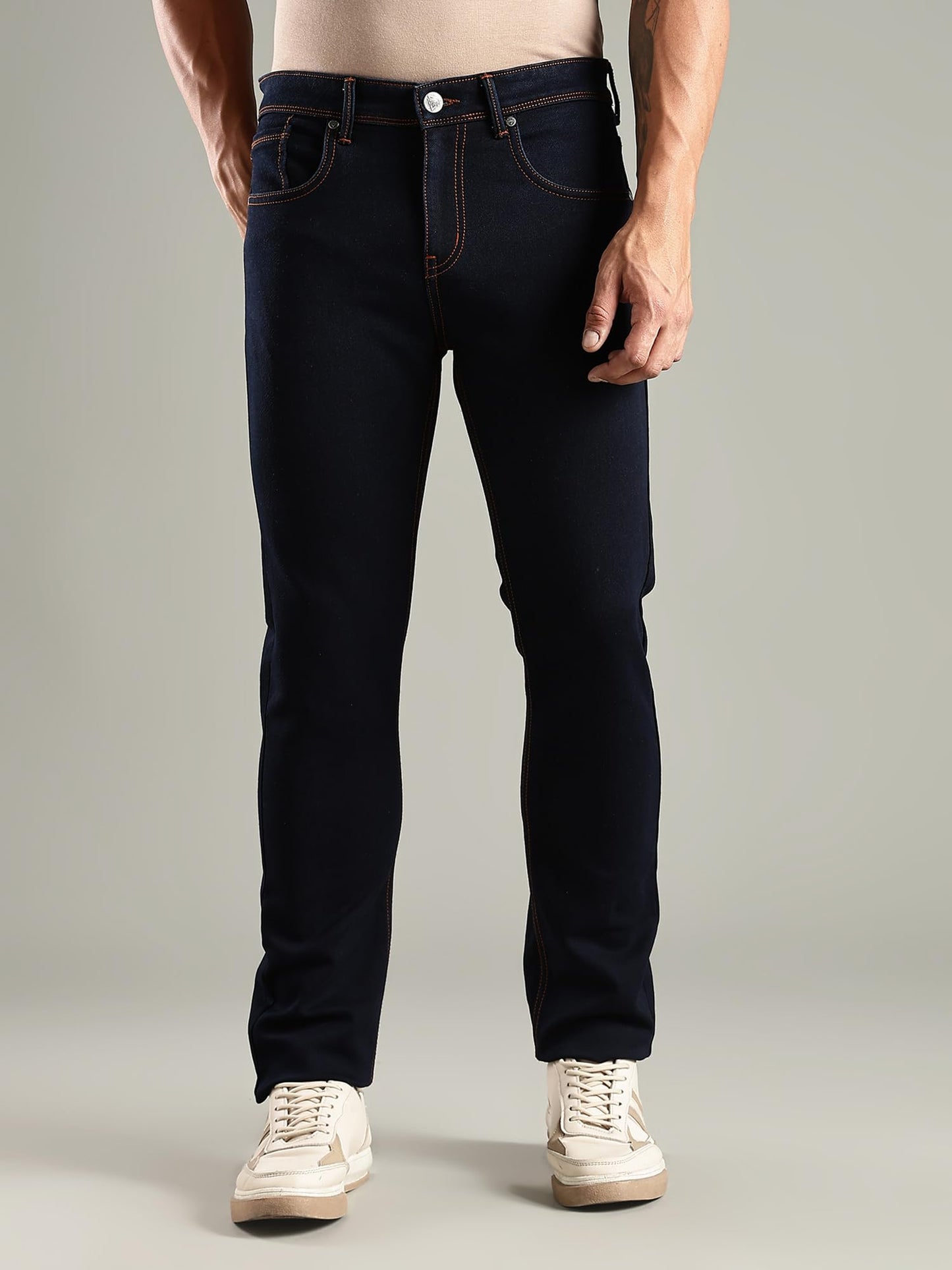 Thomas Scott Mens | Mild Fade | Stright Fit | Denim | Regular Wear | Stretchable | Casual Jeans for Men