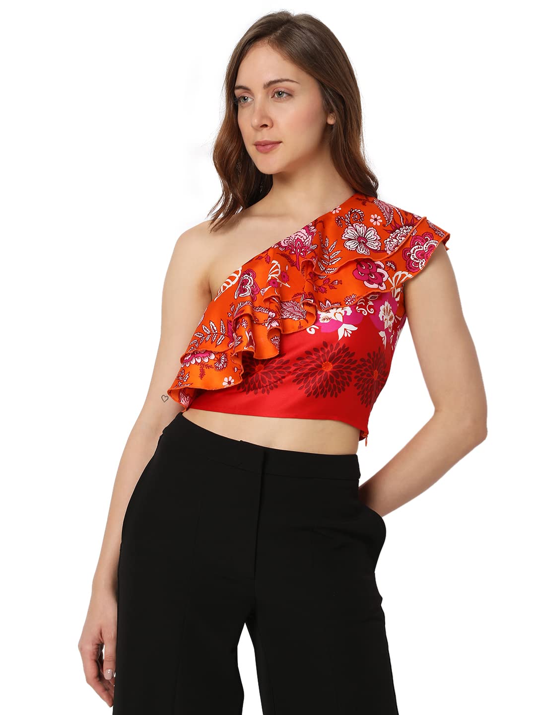 Vero Moda Skinny Top (277740801_Harvest Pumpkin_M)