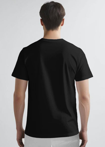 Peppyzone Mens Regular Fit T-Shirt (PZ-N-8372_Black