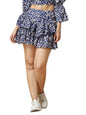 OOMPH! Mini Skirts for Women Blue - msk166