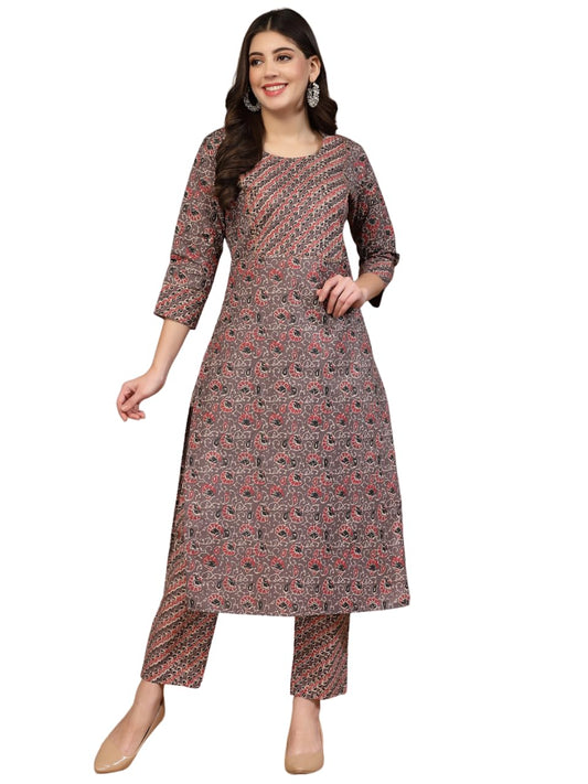 LookMark Women Cotton Blend Kurta Set