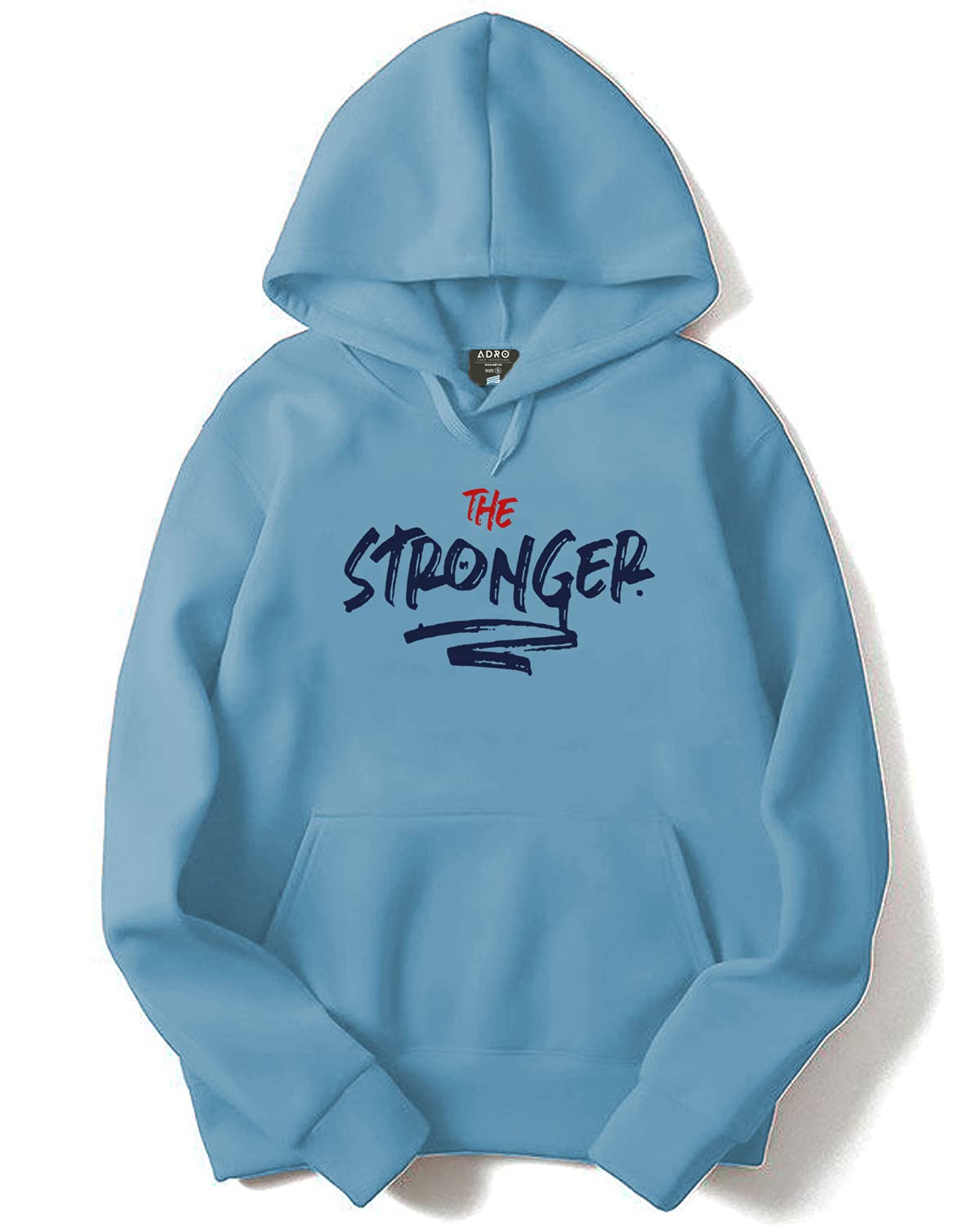 ADRO The Stronger Hoodies/Sweatshirts for Men & Women (H20-M-SGR-SK_SkyBlue)