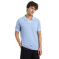 Nobero MenS Self Design Regular Fit Polo Shirt (1M-Twpo-R0023_Blue Air