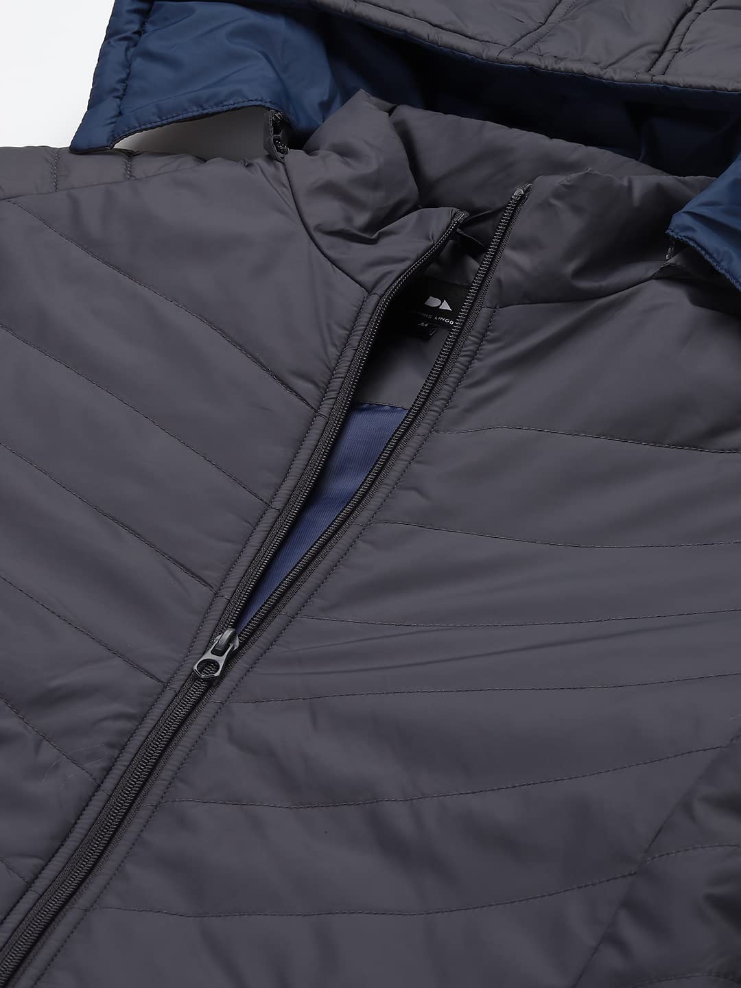 Dennis Lingo MenS Colorblocked Long-Sleeve Regular Fit Hooded Hooded Puffer Jacket - Waterproof, Lightweight, Casual Winterwear