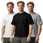 Nobero MenS Cotton Solid Regular Fit T Shirt (1M-Twts-R0008_Black/White/Grey Melange)