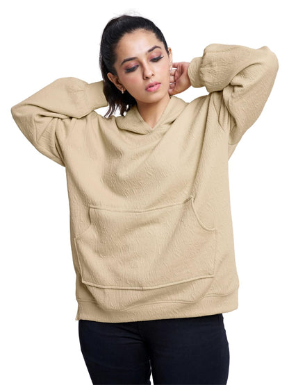 Greciilooks Oversized Cotton Winter Hoodie & T-Shirt For Women