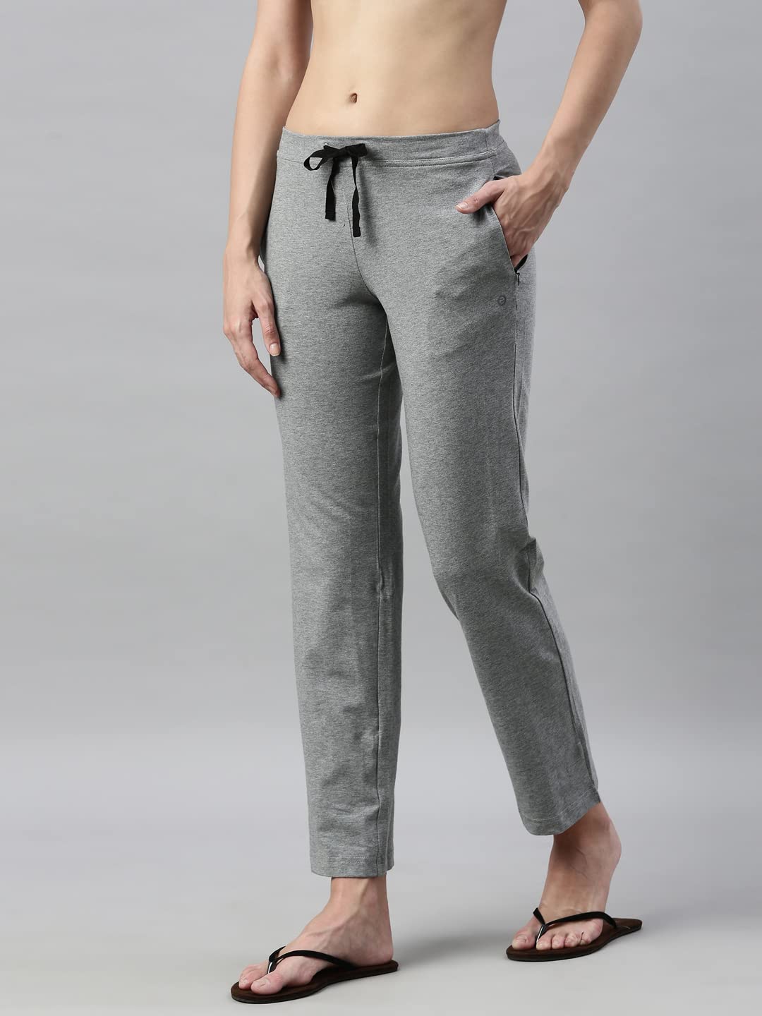 Enamor Essentials E014 Womens Slim Fit Stretch Cotton Lounge Pants