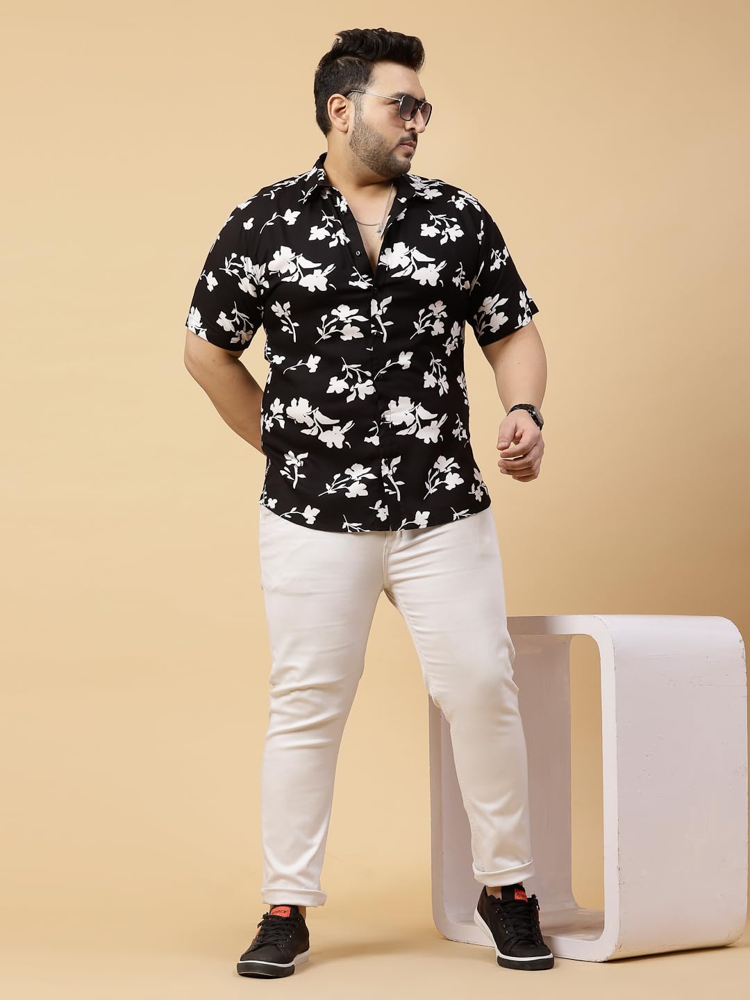 RIGO Rayon Printed Shirts for Men | Hawaiian Shirts for Men | Summer Shirts Shirt for Men | Regular Fit, Plus Size Casual Shirt