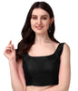 Vihu Fashion plain sleeveless pattern readymade blouse U neck choli