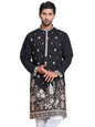 Jompers Mens Floral Embroidered And Sequins Kurta