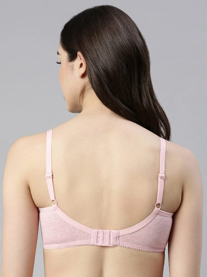 Enamor Innovations Eco-Melange Cotton, Womens Nursing Bra - Sectioned Lift and Support, Non Padded, Wirefree, High Coverage - M