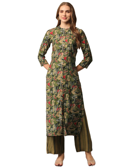 ANNI DESIGNER Cotton Blend Women's Kurta & Pant