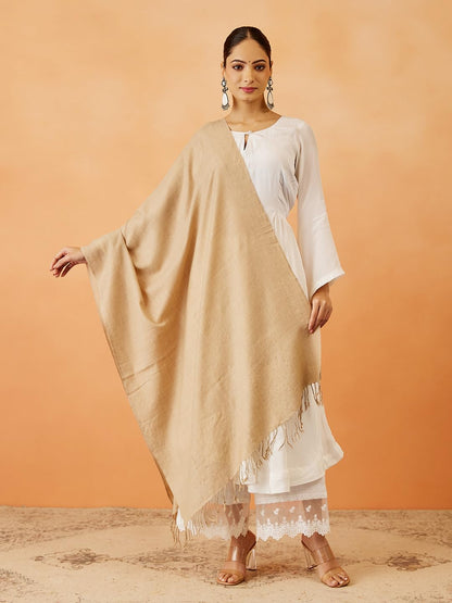 Pashmoda Women Rahmat Fine Wool Melange Stole (Size 28x80 Inches)