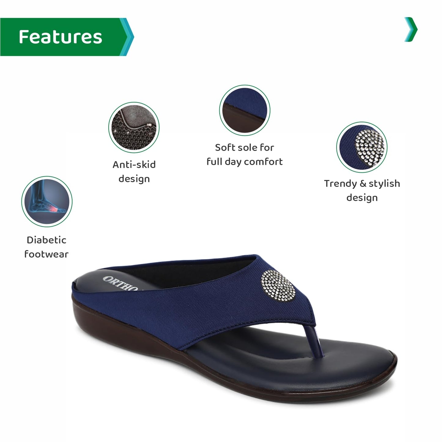 Ortho Joy Fancy Doctor Slipper For Women || Orthopedic Fashionable Women Slipper