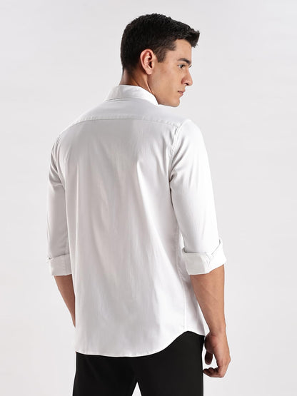 ADRO Mens Slim Fit Solid Casual Shirts | Plain Satin Evening Shirt | Stylish Office or Party Shirt | All Day Fresh Spread Colla
