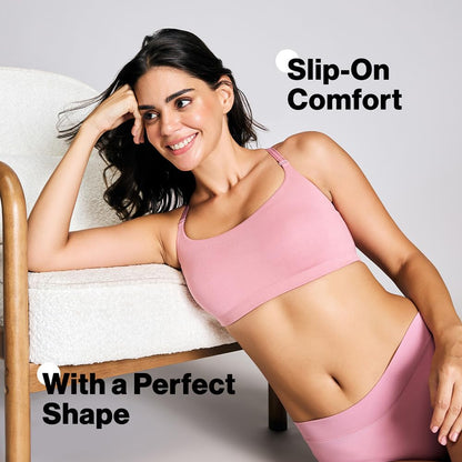 Nykd (Nyb165 Cotton Non Padded & Non Wired Full Coverage Slip On T-Shirt Bra For Women | Easy Breezy Soft Fabric With Hidden Sha