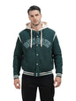 The Indian Garage Co Mens Regular Fit Long Sleeves Hooded Applique Hoodie