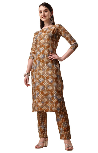 Fashion Basket Womens Cotton Printed Kurta Set (FB-ES-E6023)