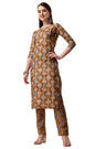 Fashion Basket Womens Cotton Printed Kurta Set (FB-ES-E6023)