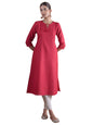 Libas WomenS Cotton Solid Straight Kurta (4336_Maroon