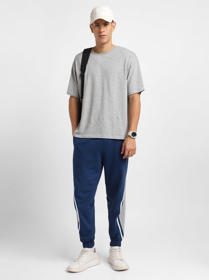 Nobero Jackson Joggers MenS Solid Navy Blue Color Slim Fit Night Sleep Lounge Running Joggers Lower Wear Sweat Bottoms Track Pa