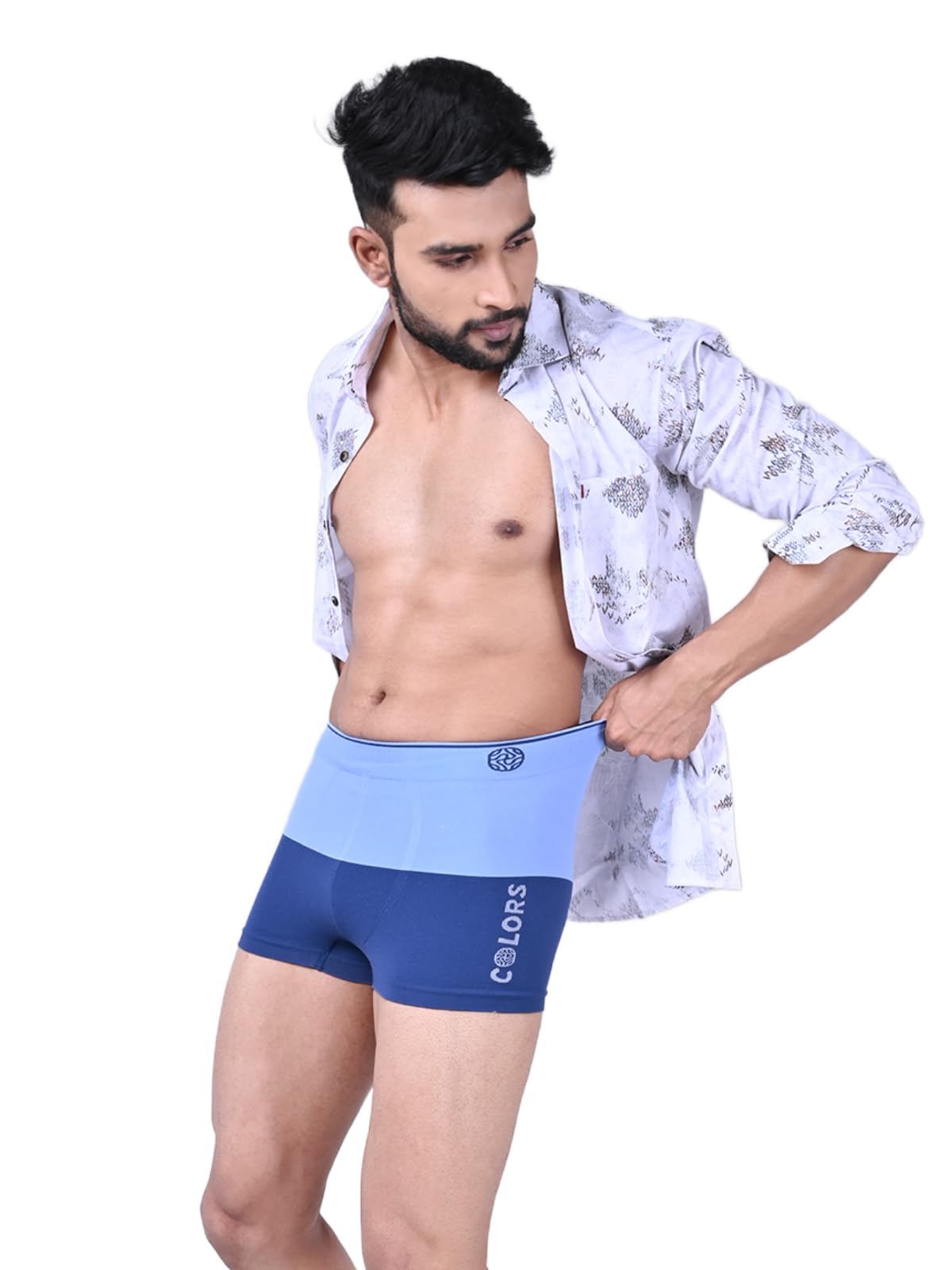 Rupa Colors Seamless Trunks for Men with 4 Way Stretchable Fabric, Snug Fit, and No Marks Waistband, Pack of 1