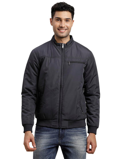 Turtle Men Polyster Solid Regular Fit Full Sleeve Navy & Green Reversible Windcheater Jacket