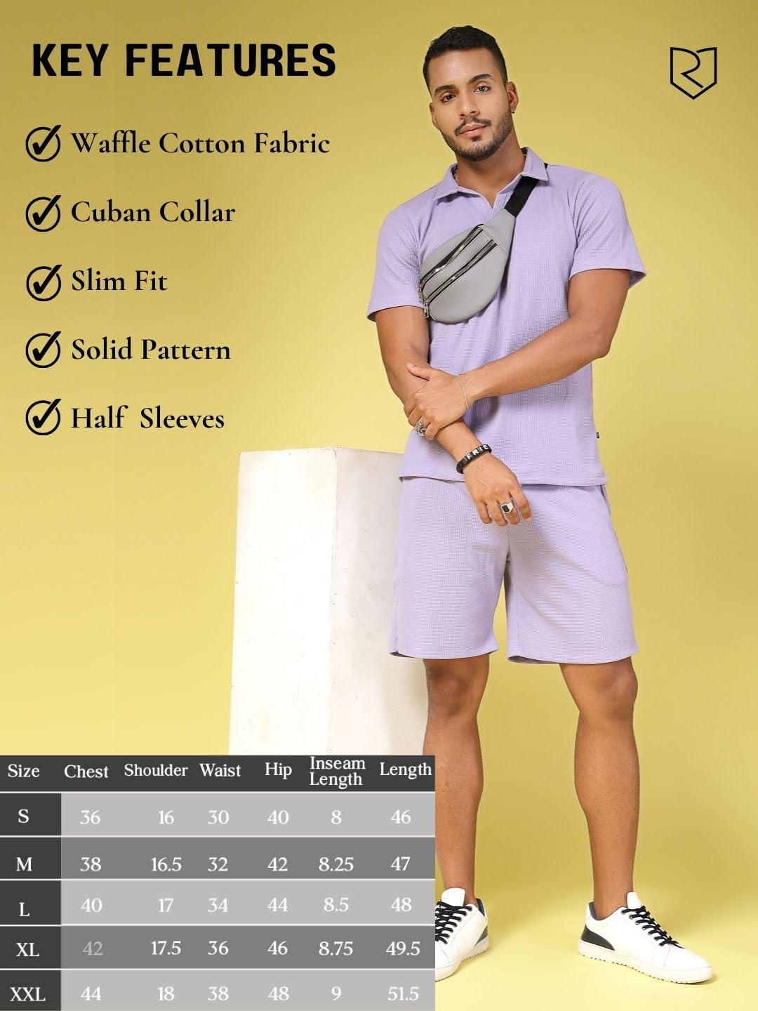 Rigo Waffle Knit Co-ord Set for Mens | Night Suit Set for Mens | Lounge-wear Nightdress Pajama Set for Mens | Night Wear, Bea