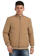 Turtle Men Polyester Full Sleeve Solid Regular Fit Khaki/Blue Windcheater Jacket
