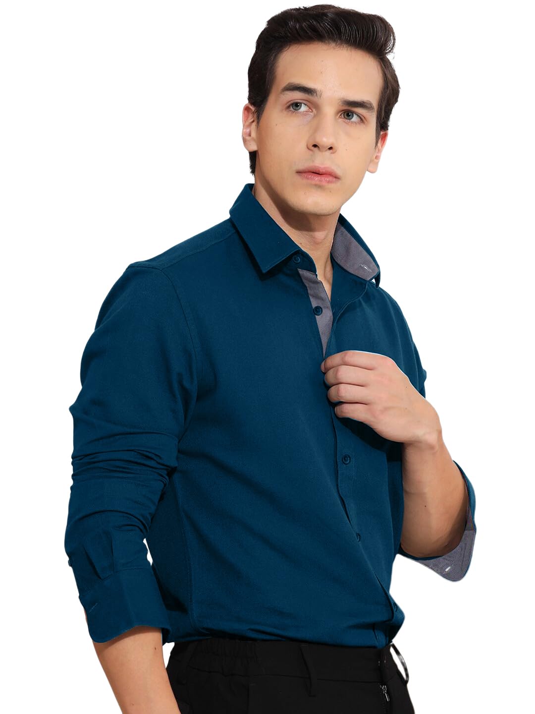 Pinkmint Men Shirt l Cotton Mens Shirt l Long Sleeve Shirt l Formal l Casual Regular Fit Shirt