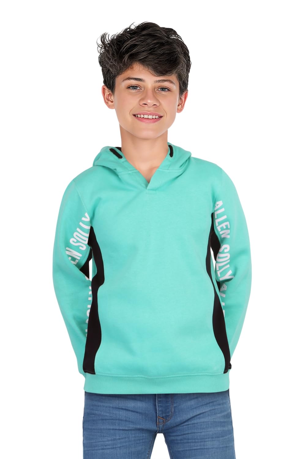 Allen Solly Boys Regular Fit Cotton Hooded Hoodie