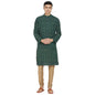 Fabindia MenS Cotton Printed Comfort Kurta_Light Green_Xs