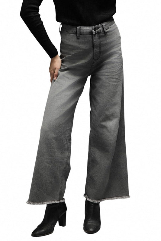 High Star Women Straight Fit High-Rise Clean Look Heavy Fade Stretchable Jeans