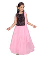 Aarika GirlS Cotton Blend Lehenga, Choli And Attached Dupatta Set (Lch-18268_Black_6-7 Years)