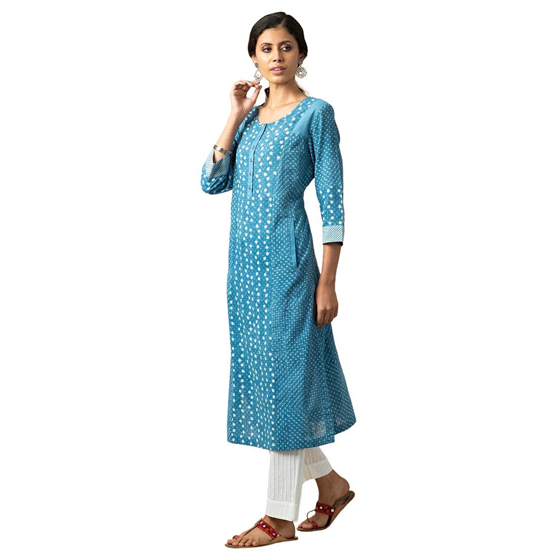 Fabindia Women's Regular Dress Shirt